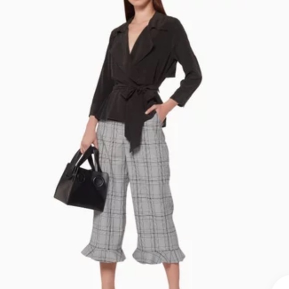 L’agence Silk Wrap Blouse - Picture 1 of 10